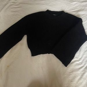 Forever knit sweater black top